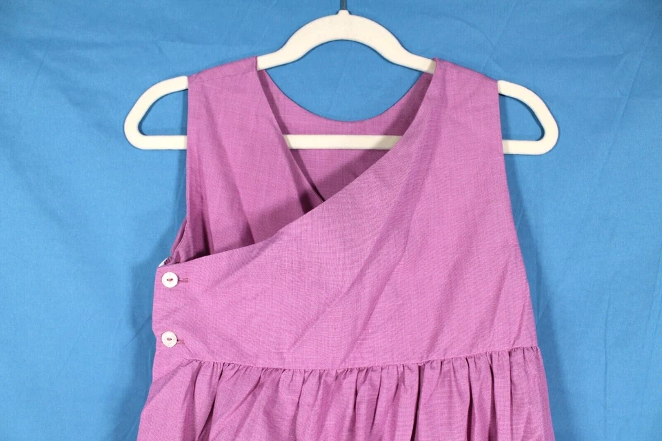 COLECCIONES ROSALINA VESTIDO DELANTAL PULPO PEZ SIMULADO PÚRPURA 2 BOTONES Talla 5Y Foto 4 de 4