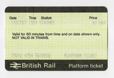 Staines S02 - APTIS platform ticket - Surrey TW18