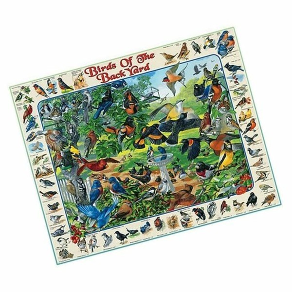 White Mountain Puzzles Birds of The Backyard 1000pc Jigsaw Puzzle for