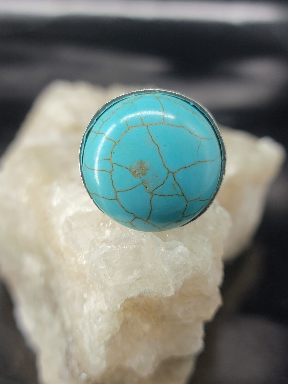 Turquoise Stretch Ring - image 2