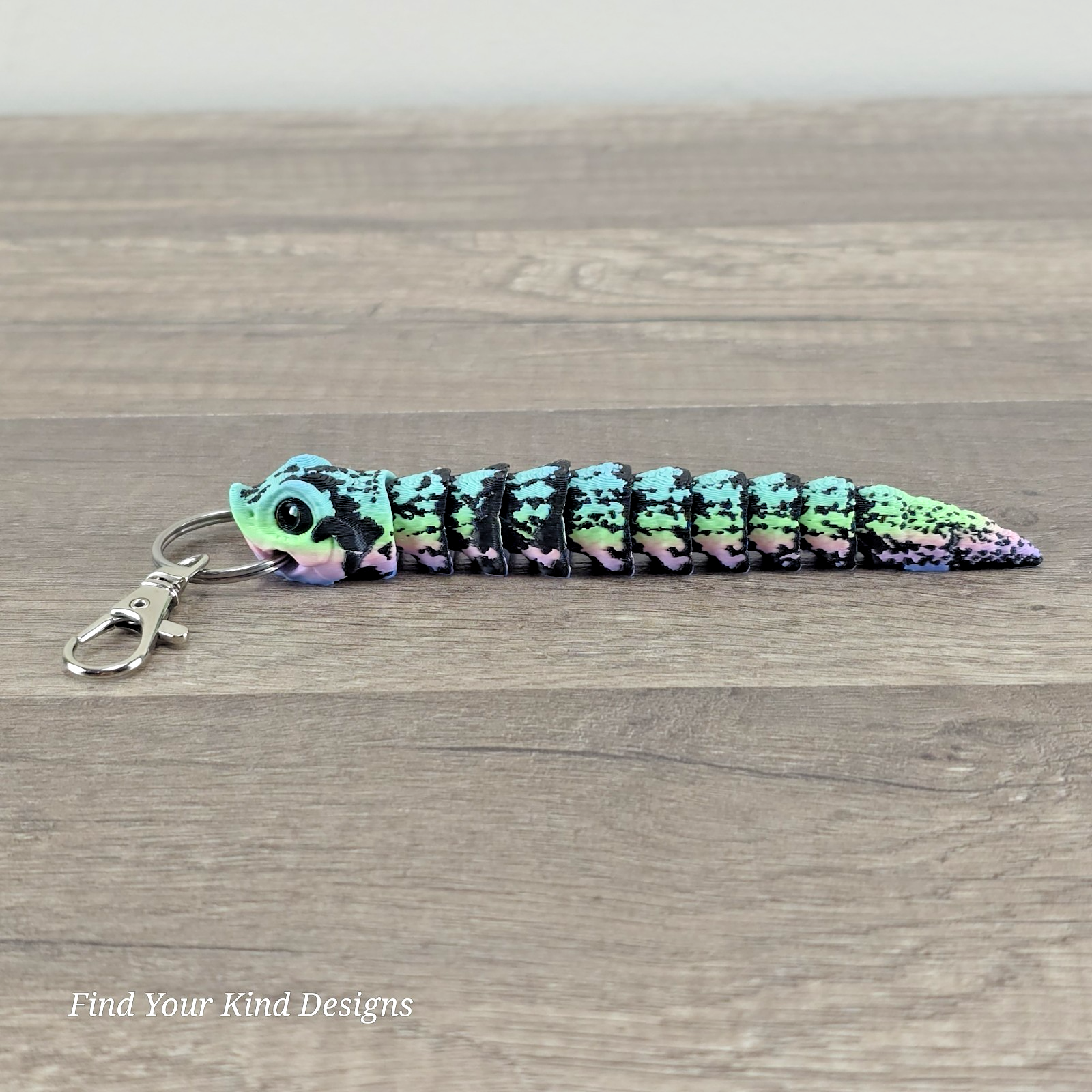 Mini Hognose Snake 3D Printed Keychain Articulated Flexi Fidget Toy ...