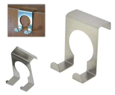 DOPPEL TÜRHAKEN chg (9892) EDELSTAHL 5,5 cm HANDTUCHHAKEN TÜRGARDEROBE