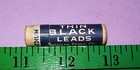 Antique - Blue Band Velvet Thin Black Leads Container - Wooden Case — photo 3