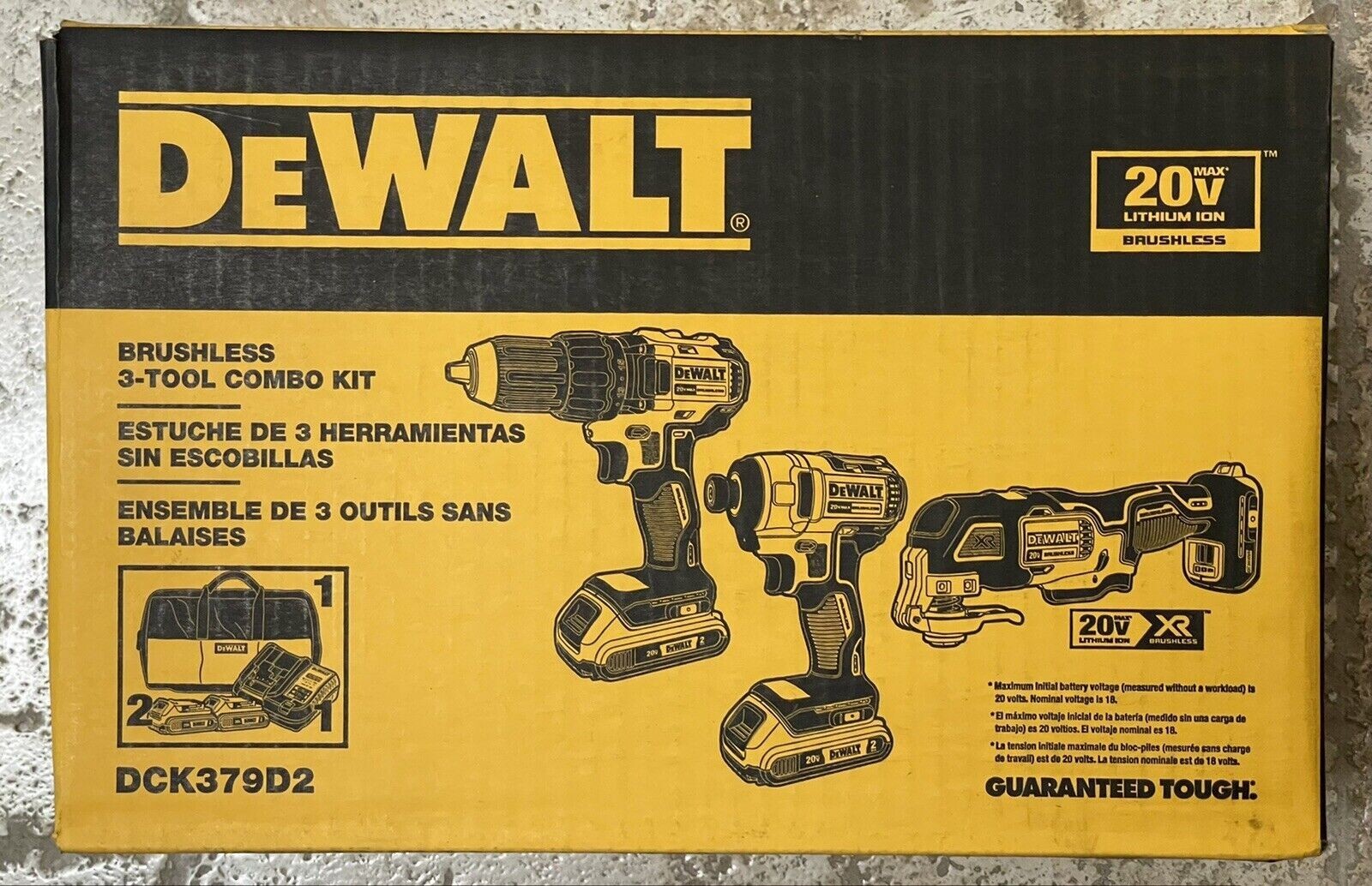 DeWalt DCK379D2 20V MAX Brushless 3-tool Kit | eBay