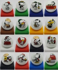 Charlie Brown & Snoopy Marbles Pick Your Marble (16 Different w/Choice of Stand)