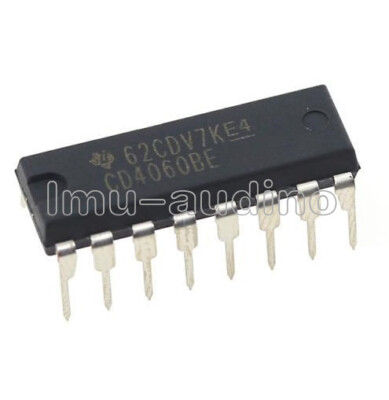10PCS CD4060BE CD4060 4060 Ripple Carry Binary Counter IC DIP 16 pin Low Power