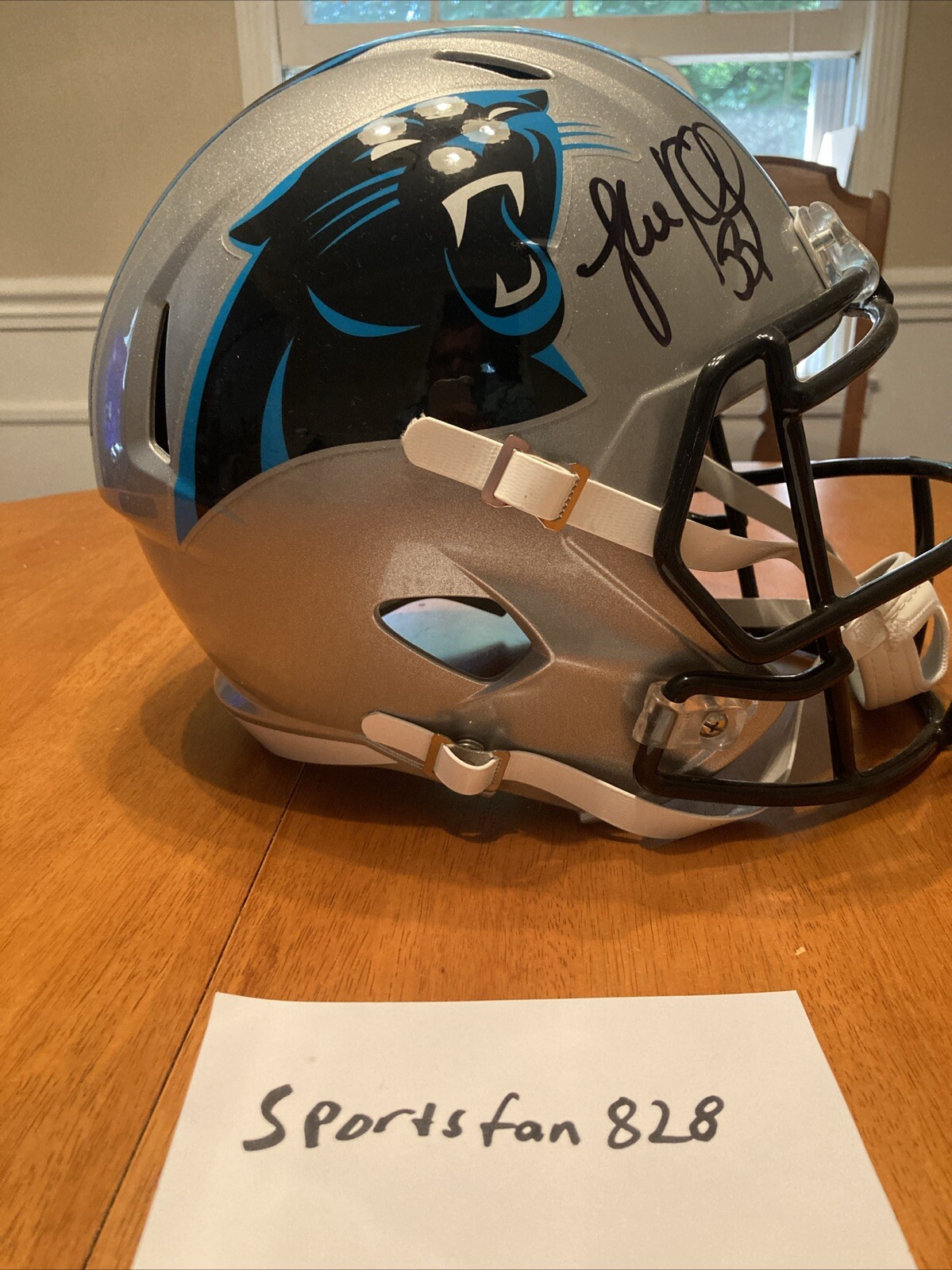 Luke Kuechly Autographed Signed Carolina Panthers SPEED REPLICA FULL SIZE HELMET 