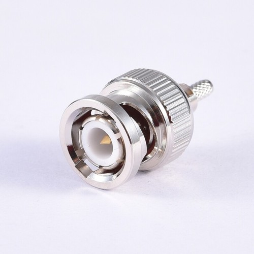 BNC Male Plugs Crimp Connector for RG58 LMR195 RG142 RG400 Coaxial Cable - Zdjęcie 4 z 8