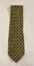Trevi Men's Necktie 100 Silk Geometric Multicolor Excellent Condition Read