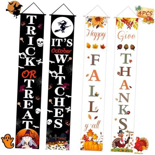 Halloween Decorations 4Pcs Thanksgiving Decor 71