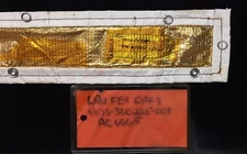 SPACE SHUTTLE ORBITER SCRAPPED CARGO BAY SOLAR SHIELD RED FLEX TAG 3.5 x 36 INCH