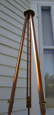 Vintage wooden tripod with brass fittings