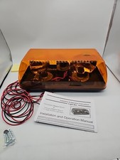 Grote 76803 15in Rotating Mini Light Bar Gear Drive Amber Orange