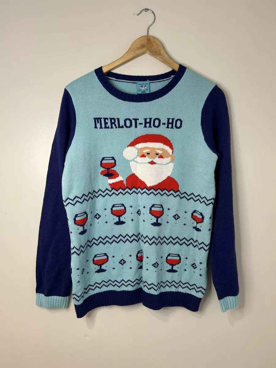 Merlot ho ho christmas sweater cheap