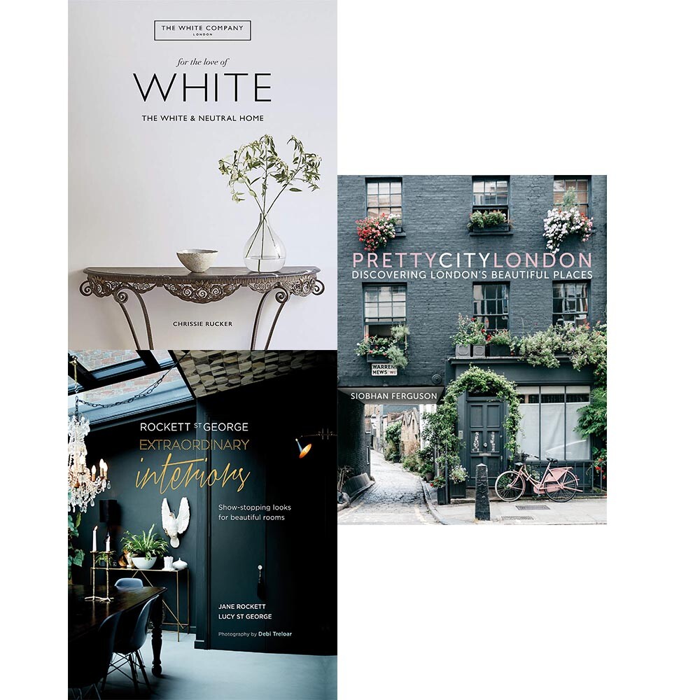 White,Rockett St George,prettycitylondon 3 Books Collection Set NEW Hardback