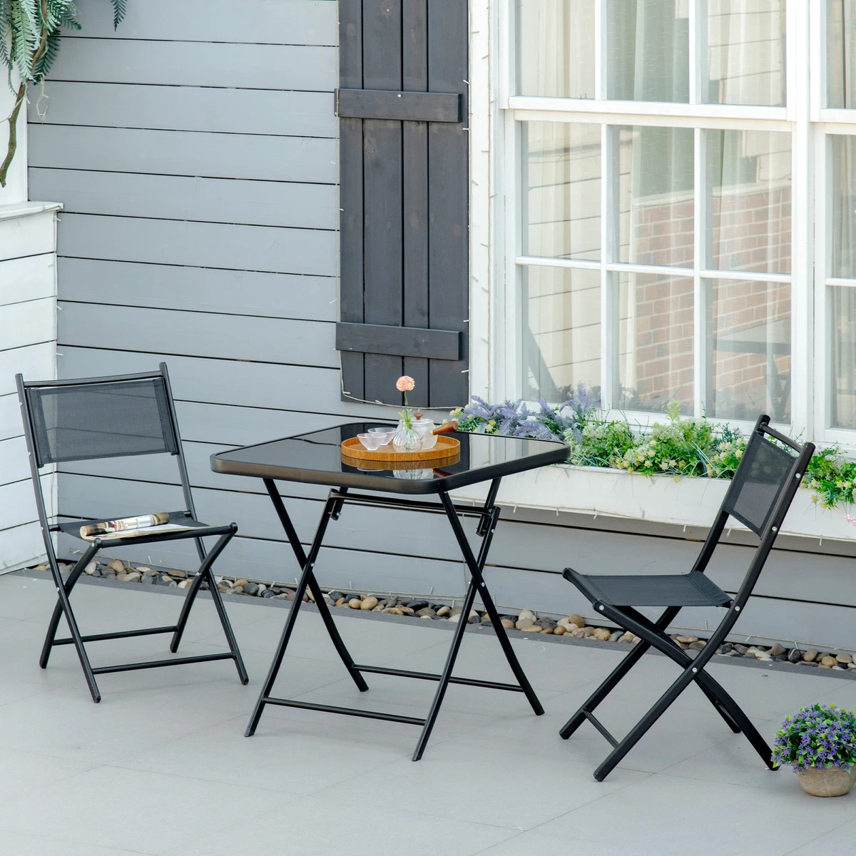 3 piece garden table and chairs deals