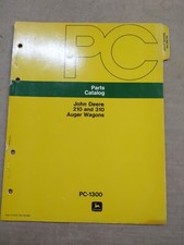 Catálogo de piezas de vagones barrena John Deere 210 y 310, PC-1300