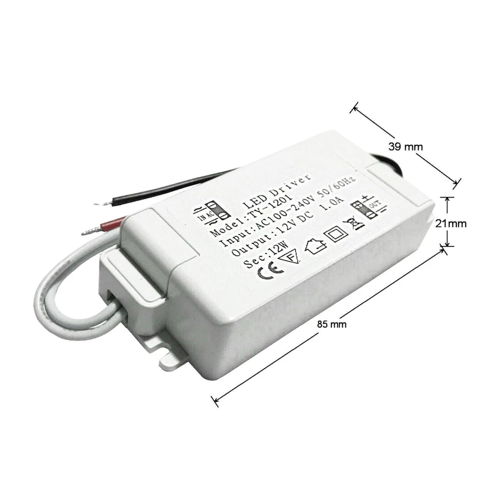 LED Driver Power Supply Transformer 240V - DC12V 1A 12W adapter Constant voltage - Image 3 of 3