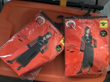 2 Bewitched WITCH new Costumes - Halloween MEDIUM ages 5-7 DRESS hood  choker