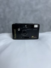 Polaroid Camera 35mm Film Point Shoot Black Auto Flash Red Eye Focus UNTESTED