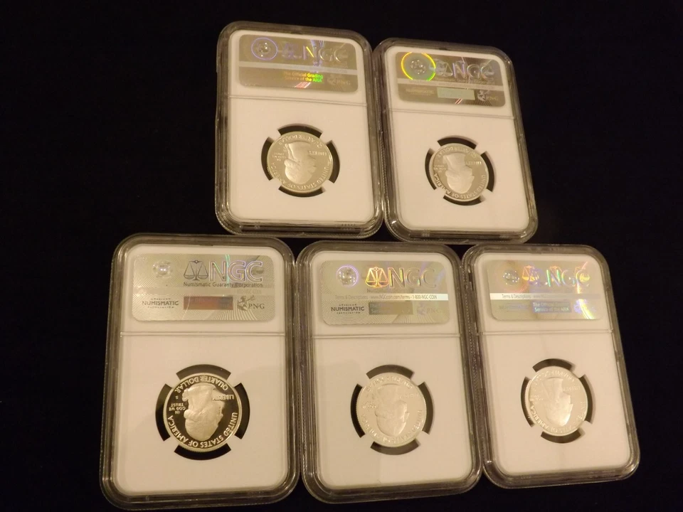 2015-S   25C      5 Coin   SILVER   Set       NGC  PF 70 - Image 2 of 2