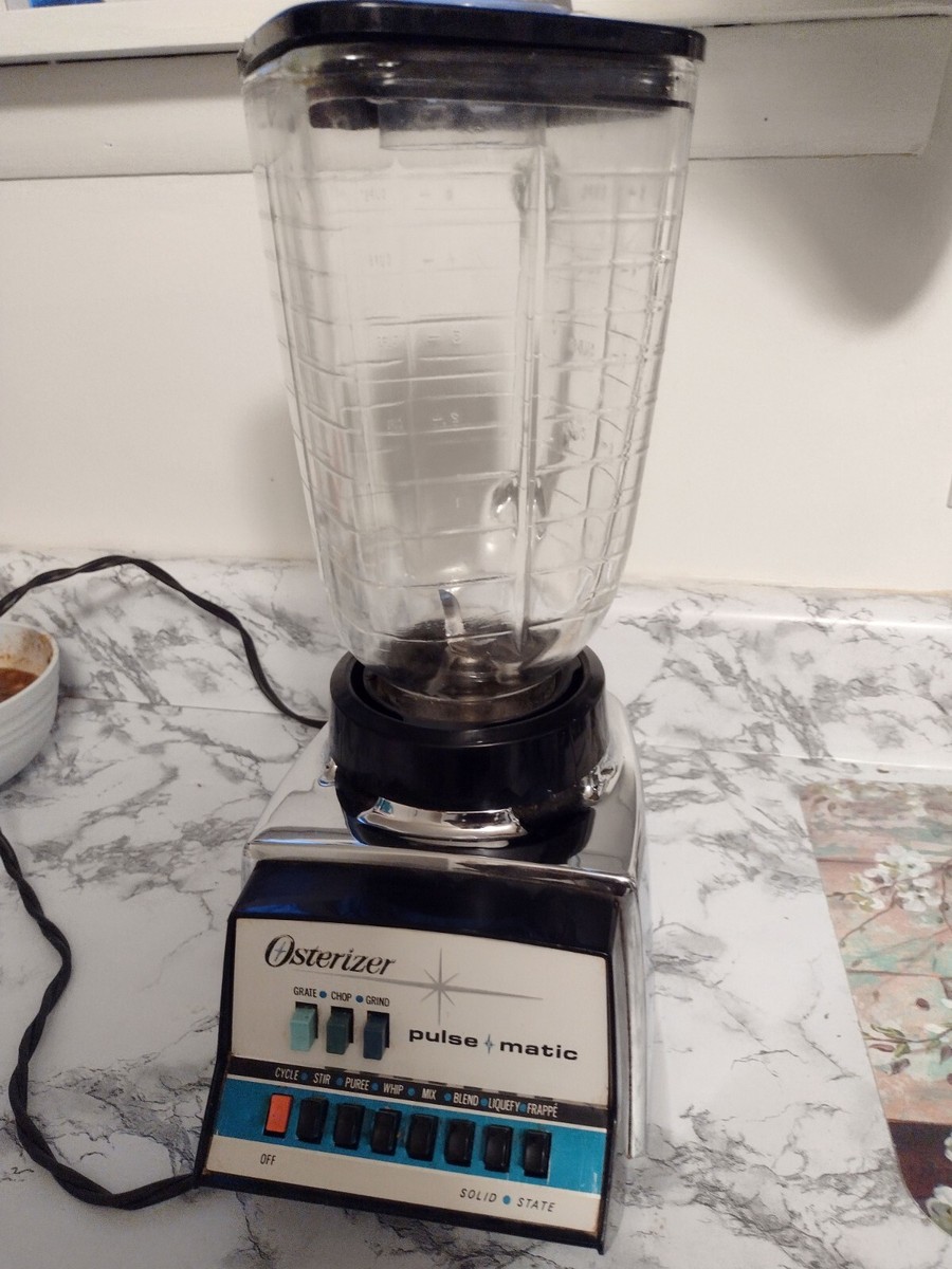 Vintage Oster Osterizer Pulse Matic Blender Model 657 Chrome Base