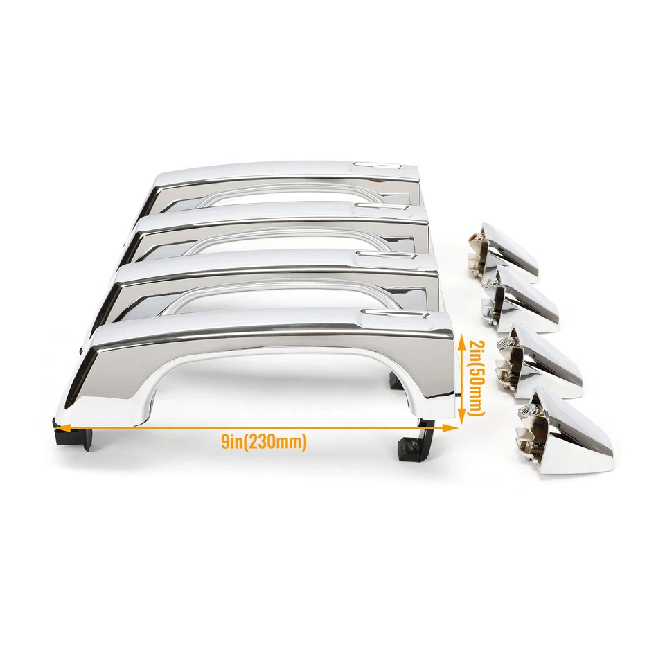 Exterior Door Handle Assembly For 2006-2010 Hummer H3 Front Rear Left+Right Side Foto 3 de 4