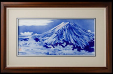 Aritaware Mt.Fuji ExtraLarge Ceramic Frame Imperial Purveyor Aerograph JAPAN NEW