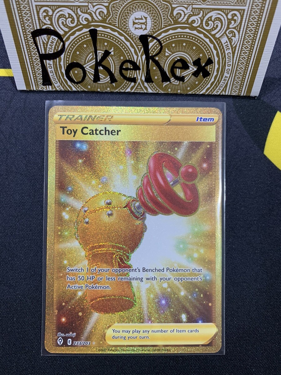 Toy Catcher - Evolving Skies 233/203 Golden Holo Secret Rare - NM - Pokmon  TCG | eBay