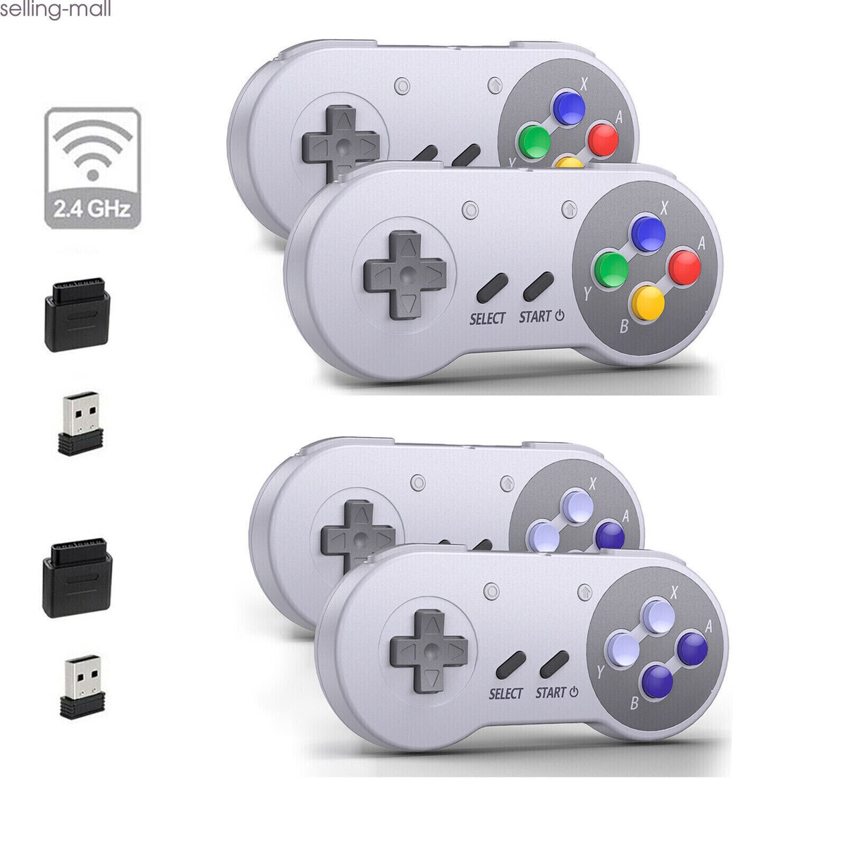 コントローラ 2.4G Wireless SNES Switch Controller for Super NES Switch1/ 2