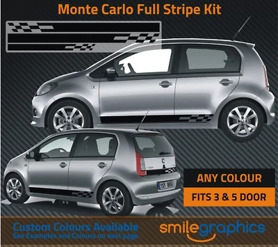 Skoda CItigo Monte Carlo Stripe Kit Stickers decals - Other colours available