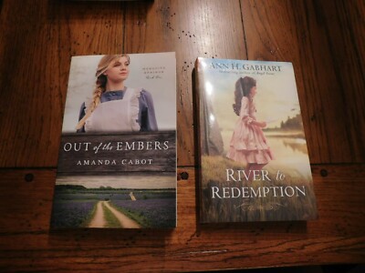 Lot of 2 New Paperbacks, Out of the Embers by Amanda Cabot & River to Redemption