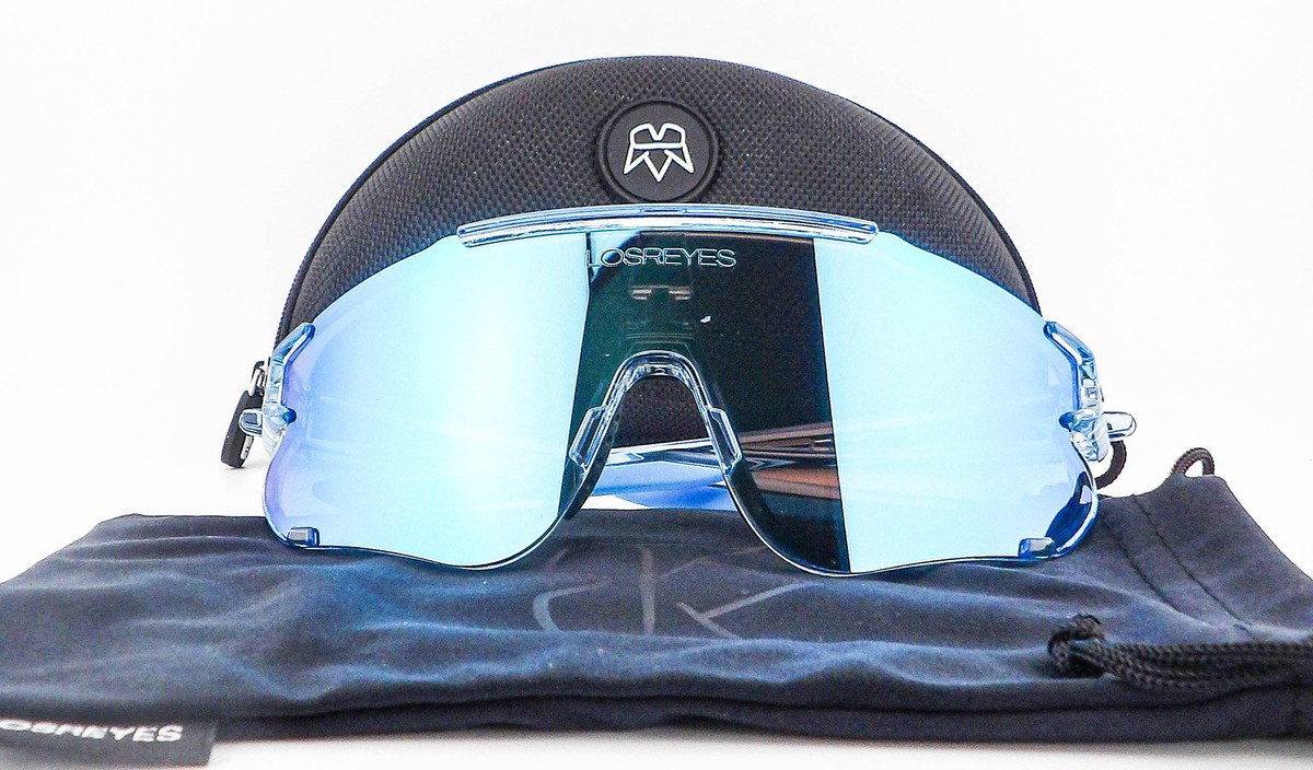 Los Reyes Verified Blue Raz Limited Sheild Mens Sunglasses w
