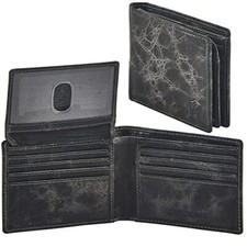 Wallet for Men's RFID Blocking Real Leather Bifold Stylish 2 ID Window,Gift Box