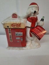 Coca Cola Machine Polar Bear Cookie Jar