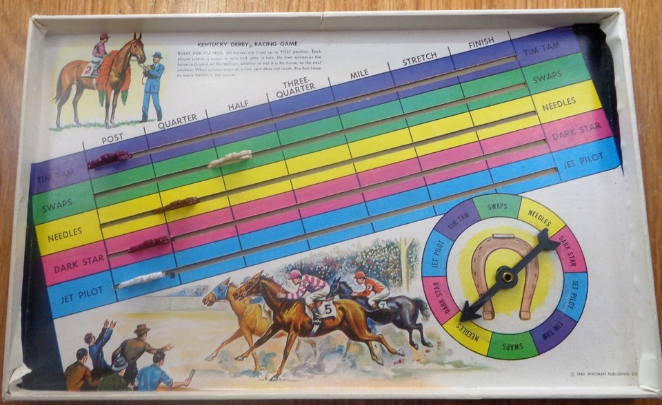 Whitman 1960 KENTUCKY DERBY RACING GAME | eBay