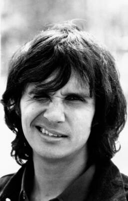 Close up of the Brasilian singer Roberto Carlos while he is winkin- 1970 Photo
