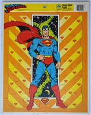 SUPERMAN Frame Tray Puzzle Golden 1989