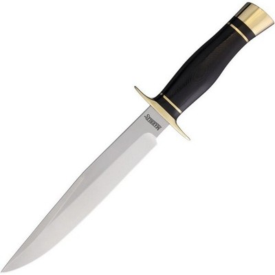 Marbles Fixed Knife Satin Finish D2 Tool Steel Blade - HK1820 BLACK MICARTA