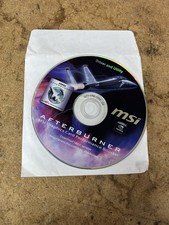 Afterburner MSI Graphics Card Performance Booster Disc CD-ROM Driver Utility HTF