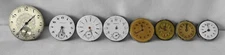 (8) Antique Pocket Watch Movements Elgin Swiss Illinois Guelin Parts/Repair