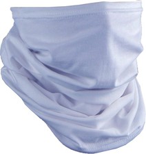 Cotton Face Mask Bandana Tube Scarf Made in America Solid Neck Light Blue