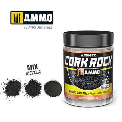 Ammo MIG A.MIG-8435 - Create Cork Volcanic Rock Mix (Jar 100mL) - Neu