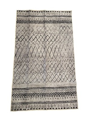 Adiva Milano Machine Washable Rug 3X5 MLN21 Gray & Black Tribal Design