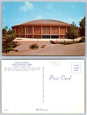 Purdue University Basketball Arena Mackey Lafayette Indiana Postcard 1967