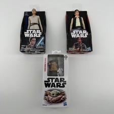 Star Wars Hasbro Rey Han Solo Mandalorian The Child Action Figure Lot 3pc