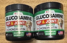 Glucosamine for Dogs 2 Pack Hip and Joint Supplement with Chondroitin 240 Chews