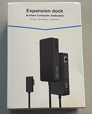 Expansion Dock Surface Computer Dedicated Docking Station 11-in-1 Dual HDMI 4K