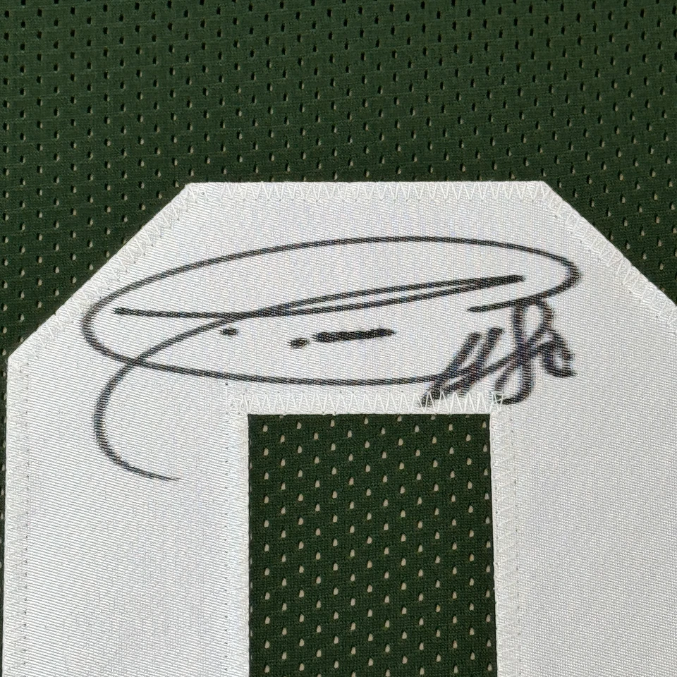 Framed Autographed/Signed Donald Driver 35x39 Green Bay Green Jersey JSA COA - Image 2 of 2