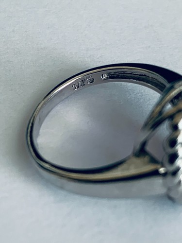 Damen NEU Silber-925 4Set-Schmuck mit Regenbogen Zirkon, Gr. Ring-17,2mm.. - Bild 4 von 8